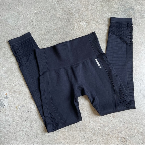 Black Gymshark Energy Seamless leggings size S - Picture 2 of 5